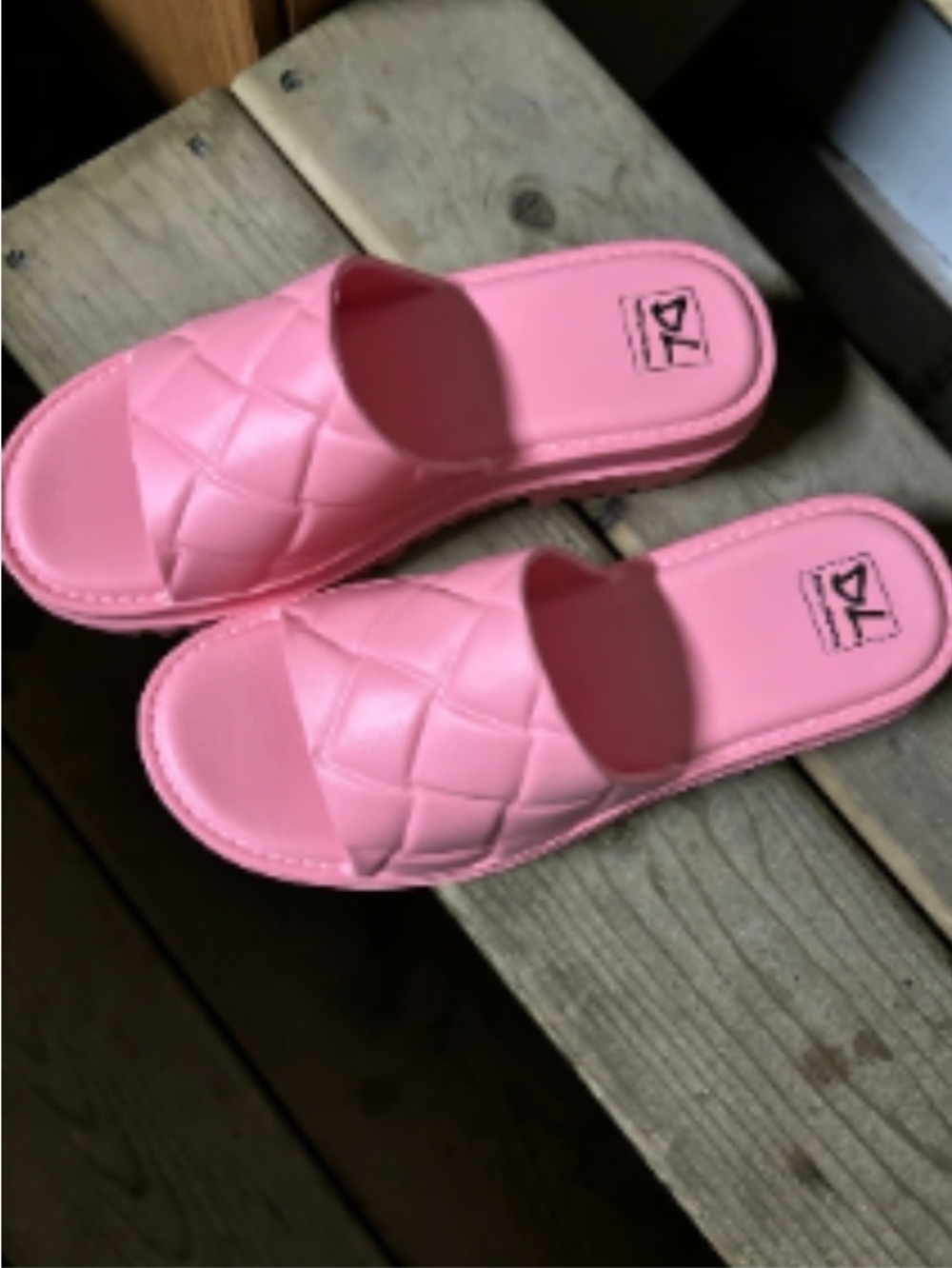 Step into Comfort with Soft Pink Slide Quilted Sandals | Dirty Laundry